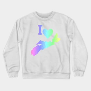 I LOVE Nova Scotia Pastels Crewneck Sweatshirt